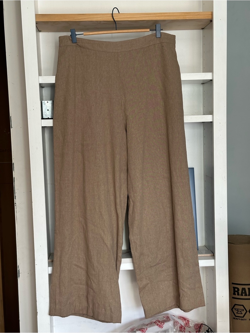 Coldwater Creek Linen Blend Wide Leg Pants